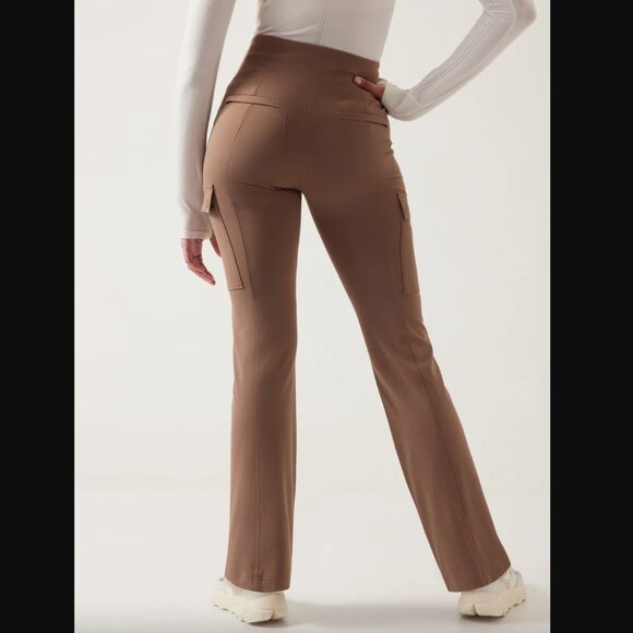 Athleta Delancey Straight Cargo Pant, Rustic Beige, Size Small - Picture 3 of 7